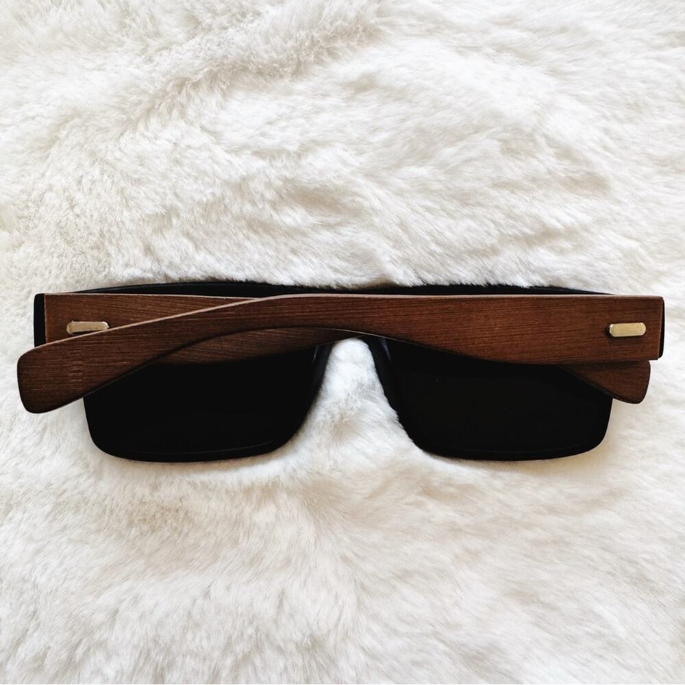 Jensen Black & Dark Wood Sunglasses - Picture 11 of 11